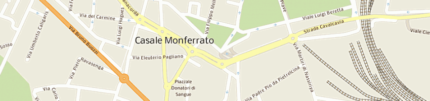 Mappa della impresa finncold international (sas) import export co a CASALE MONFERRATO