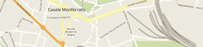 Mappa della impresa valente stefania a CASALE MONFERRATO