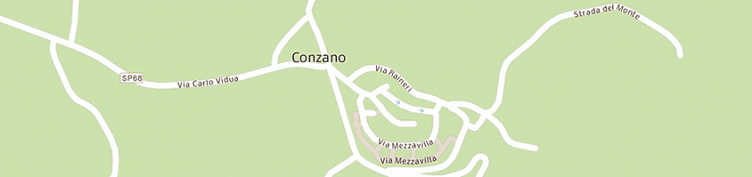 Mappa della impresa municipio a CONZANO