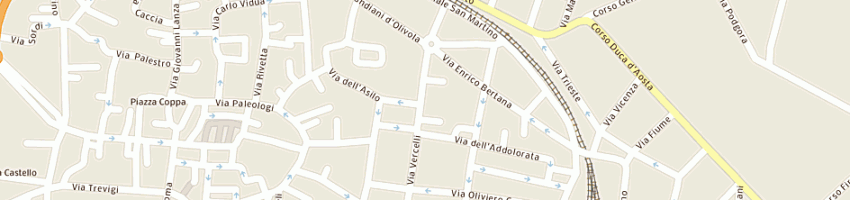 Mappa della impresa polizia a CASALE MONFERRATO