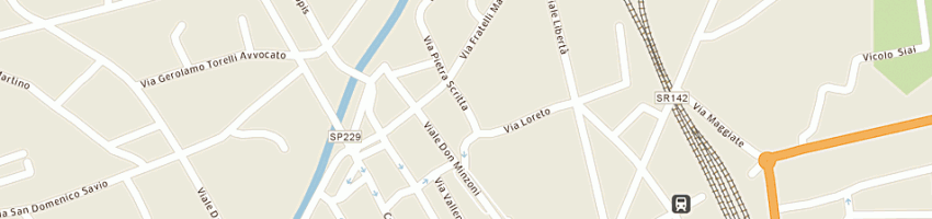 Mappa della impresa lavanderia lilli a BORGOMANERO