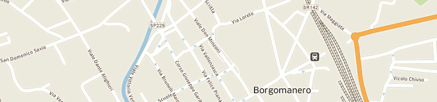 Mappa della impresa scuola guida romildo a BORGOMANERO