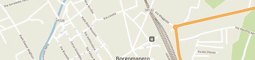 Mappa della impresa carnelli mario e c (snc) a BORGOMANERO