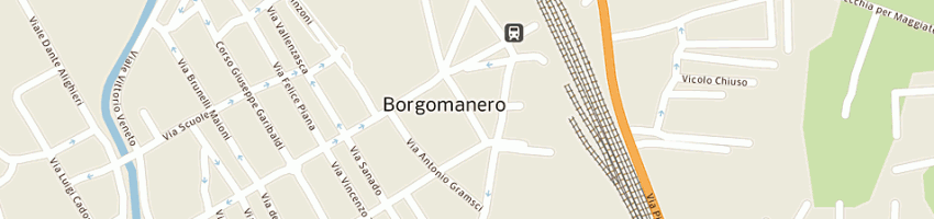 Mappa della impresa asilo nido a BORGOMANERO