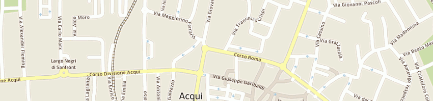 Mappa della impresa olivieri di olivieri mauro e c snc a ACQUI TERME