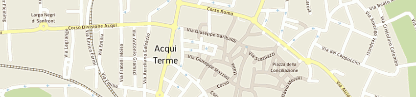 Mappa della impresa silva di felsini silvana e c snc a ACQUI TERME