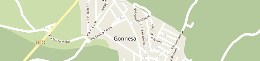 Mappa della impresa poste italiane a GONNESA