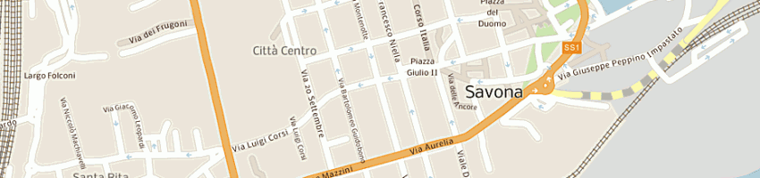 Mappa della impresa team foto ottica video di perillo e c sas a SAVONA