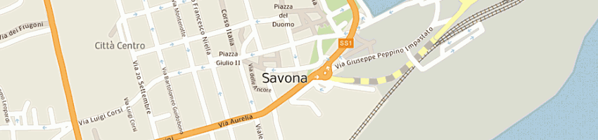Mappa della impresa panetteria la grissa a SAVONA