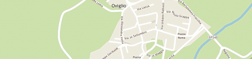 Mappa della impresa asilo infantile a OVIGLIO