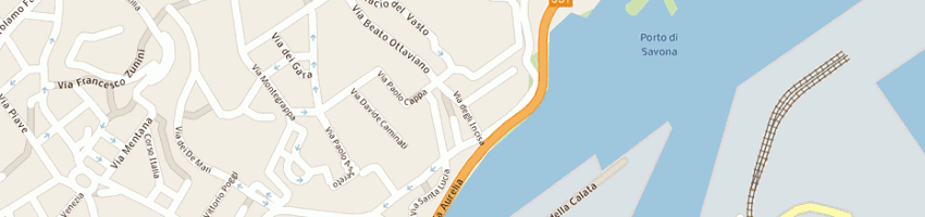 Mappa della impresa vrani ottavio a SAVONA