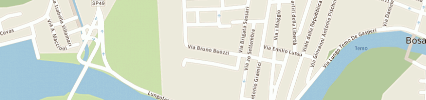 Mappa della impresa santona giuseppe a BOSA