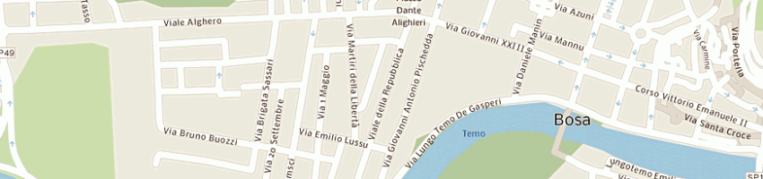 Mappa della impresa sotgiu antonio e c snc a BOSA