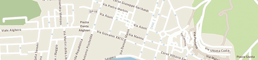 Mappa della impresa sporting shop di manca angela a BOSA