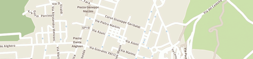 Mappa della impresa istituto centrale per il sostentamento del clero a BOSA