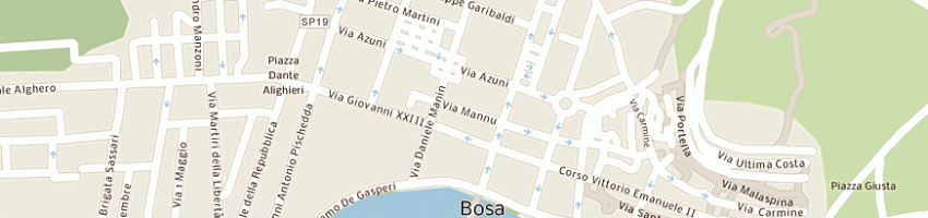 Mappa della impresa centro di servizio per il volontariato-sardegna solidale a BOSA