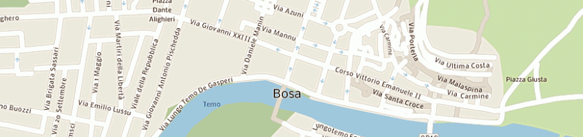 Mappa della impresa sechi e cubeddu sdf a BOSA