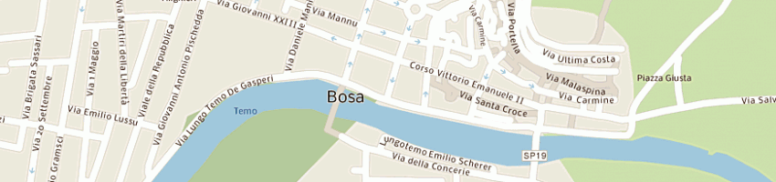 Mappa della impresa melas alessandro a BOSA