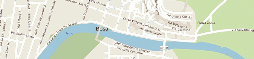 Mappa della impresa pinna giovanni antonio a BOSA