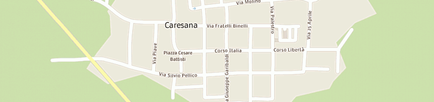 Mappa della impresa l'osteria di cantatore a CARESANA