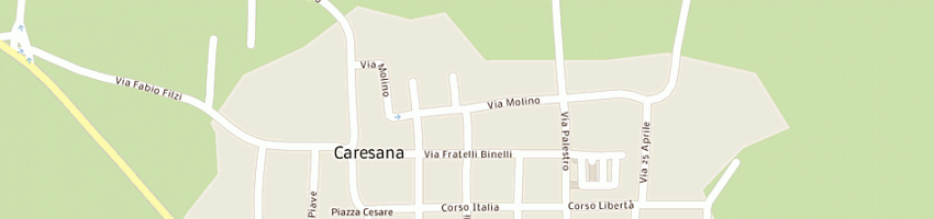 Mappa della impresa cattaneo gian paolo a CARESANA