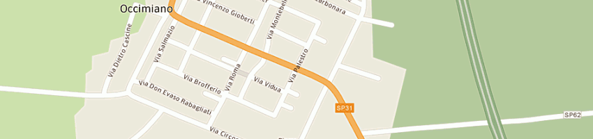 Mappa della impresa ottone bruno a OCCIMIANO