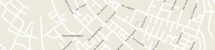 Mappa della impresa paninoteca di orru' simone e c sas a CARBONIA