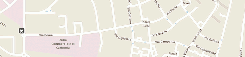 Mappa della impresa merelli roberto a CARBONIA