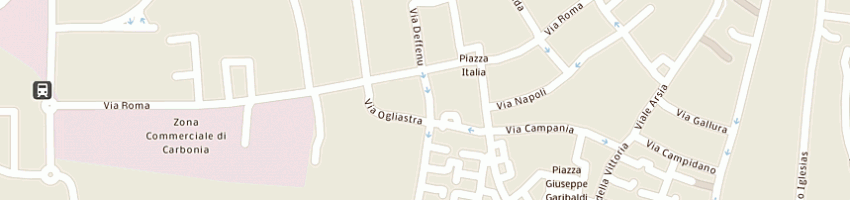 Mappa della impresa sanna massimo giovanni fra a CARBONIA