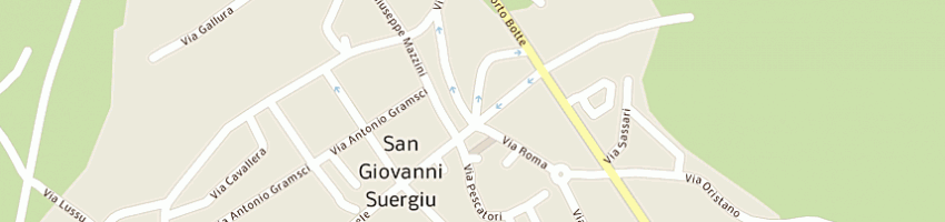 Mappa della impresa associazione pro loco san giovanni suergiu a SAN GIOVANNI SUERGIU
