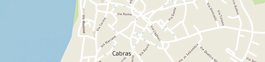 Mappa della impresa panificio peis bruno ea snc a CABRAS