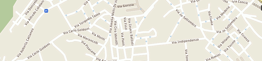 Mappa della impresa service e copy di frongia marianna a IGLESIAS