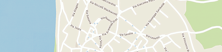 Mappa della impresa onoranze funebri san michele snc a CABRAS
