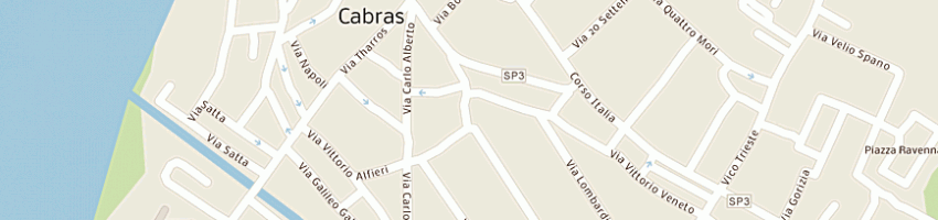 Mappa della impresa agrisinis srl a CABRAS
