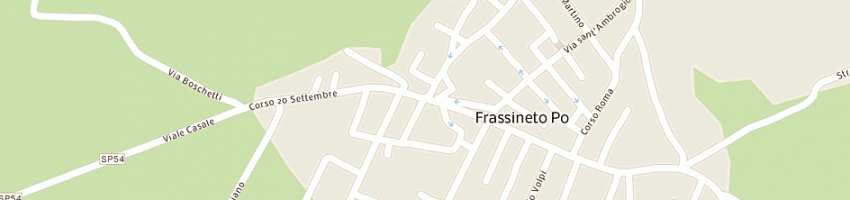 Mappa della impresa guaschetti giuseppina a FRASSINETO PO