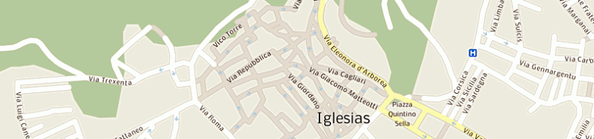 Mappa della impresa peddis giampiero a IGLESIAS
