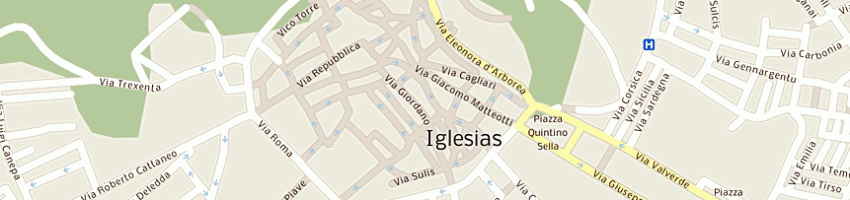 Mappa della impresa commercio 26 a IGLESIAS