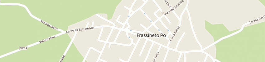 Mappa della impresa bar del popolo a FRASSINETO PO