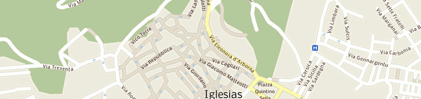 Mappa della impresa pau ines a IGLESIAS
