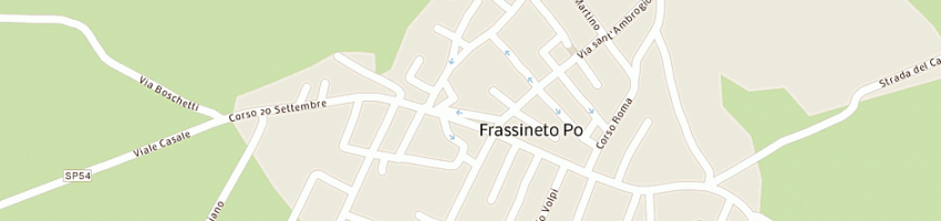 Mappa della impresa legnopack srl a FRASSINETO PO