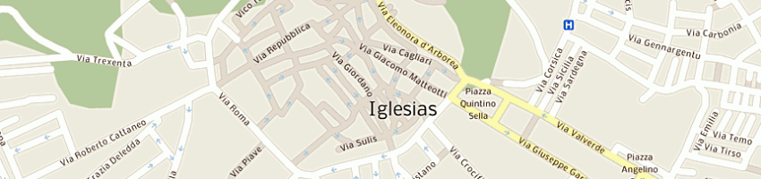 Mappa della impresa cubadda maurizio a IGLESIAS