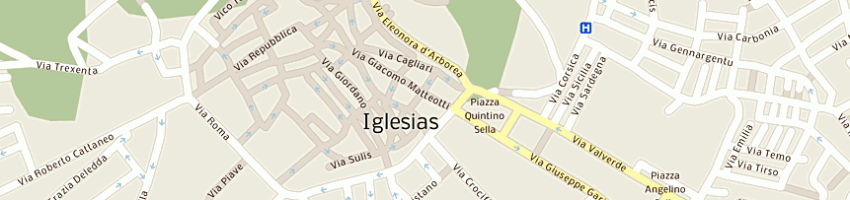 Mappa della impresa molinas sara e c snc a IGLESIAS