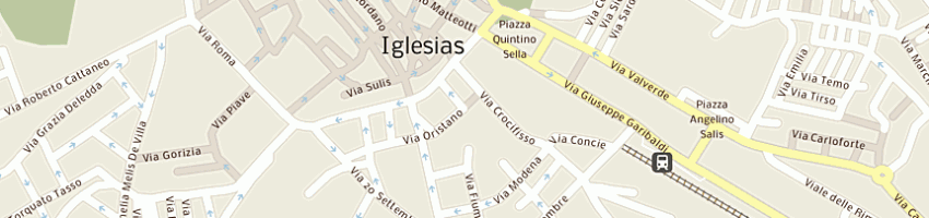 Mappa della impresa bar giardini di muceli andrea e c sas a IGLESIAS