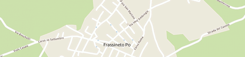 Mappa della impresa municipio - uff del sindaco a FRASSINETO PO