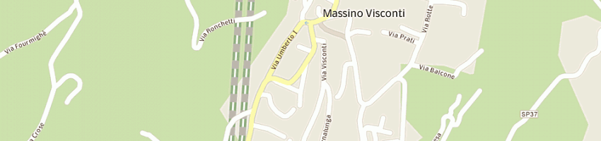 Mappa della impresa centro estetico solarium non solo sole srl a MASSINO VISCONTI