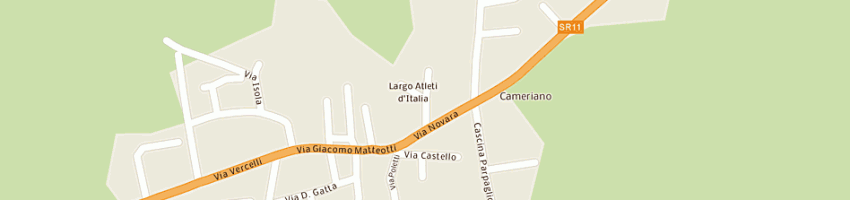 Mappa della impresa parrocchia di cameriano a CASALINO