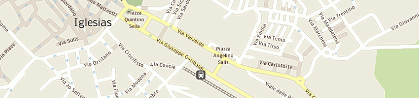 Mappa della impresa pilia pasquale a IGLESIAS