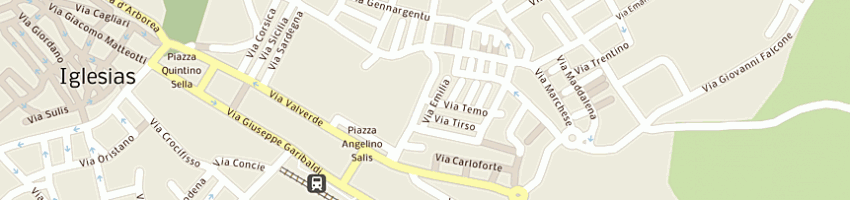 Mappa della impresa guardia di finanza a IGLESIAS