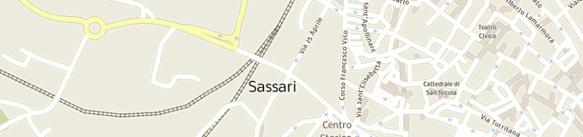 Mappa della impresa poste italiane a SASSARI