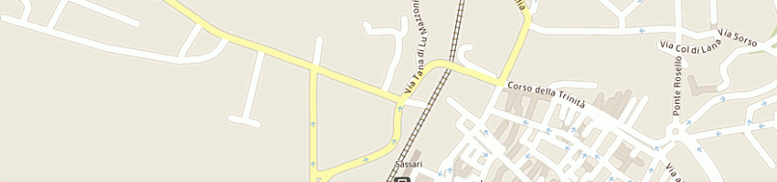 Mappa della impresa sanna costanzo a SASSARI